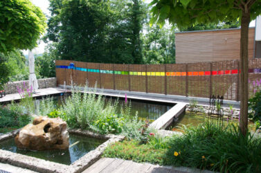 Sichtzschutz in Regenbogenfarben