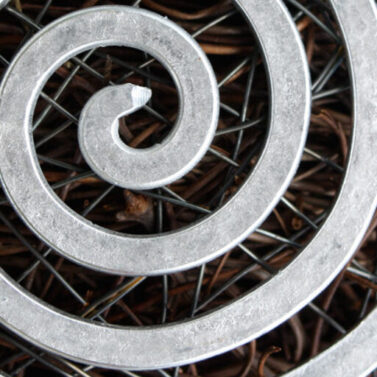 Metallspirale silber