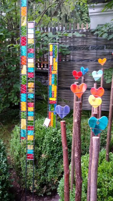 bunte Gartenstecker